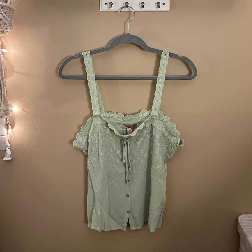 Mint green Forever 21 tank top size M